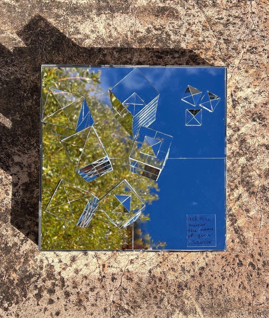 Ask the Mirror the Name of Your Savior, mirrored installation